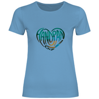 Damen T-Shirt HEART GREEN