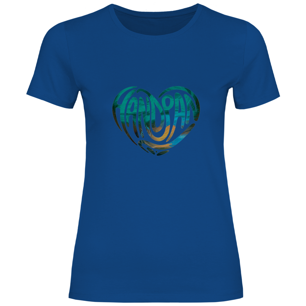 Damen T-Shirt HEART GREEN