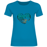 Damen T-Shirt HEART GREEN