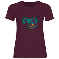 Damen T-Shirt HEART GREEN