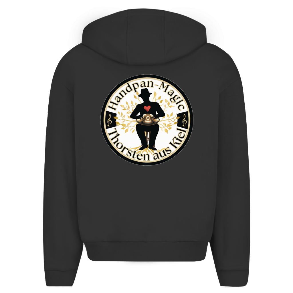 Herren Oversize Zipper Hoodie