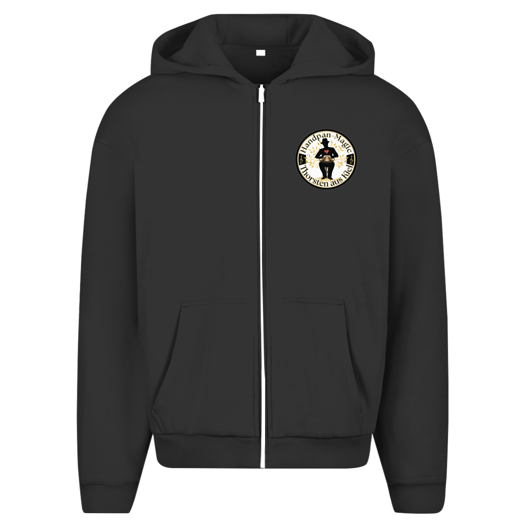 Herren Oversize Zipper Hoodie