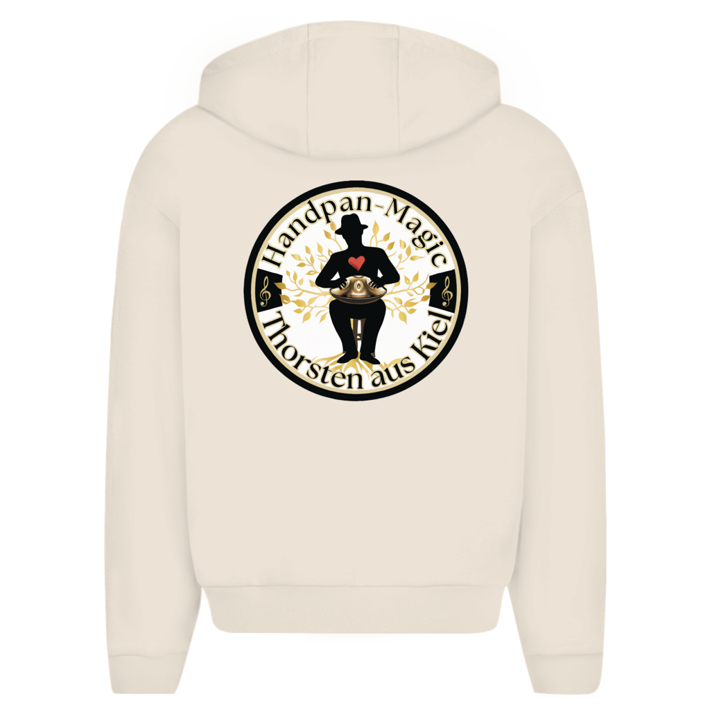 Herren Oversize Zipper Hoodie