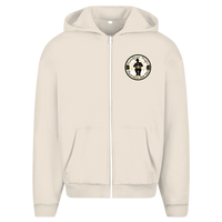 Herren Oversize Zipper Hoodie