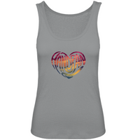 Damen Premium Organic Tank Top HEART-CLEAR2
