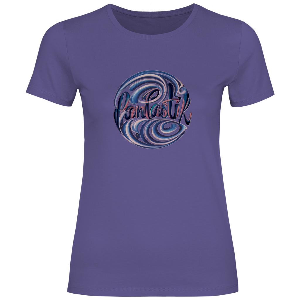 Damen T-Shirt SWIRL PURPLE