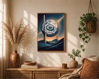 MOON ART - Poster Hochformat