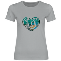 Damen T-Shirt HEART GREEN
