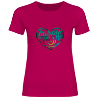 Damen T-Shirt HEART GREEN