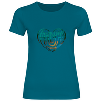 Damen T-Shirt HEART GREEN